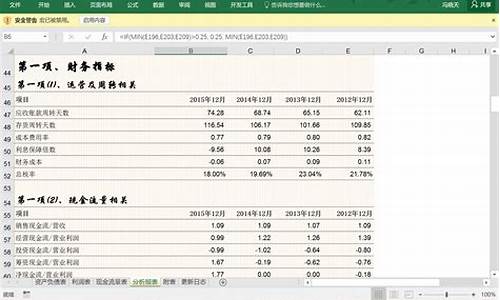 财务报表中的重要财务比率分析(财务报表分析题库及答案)